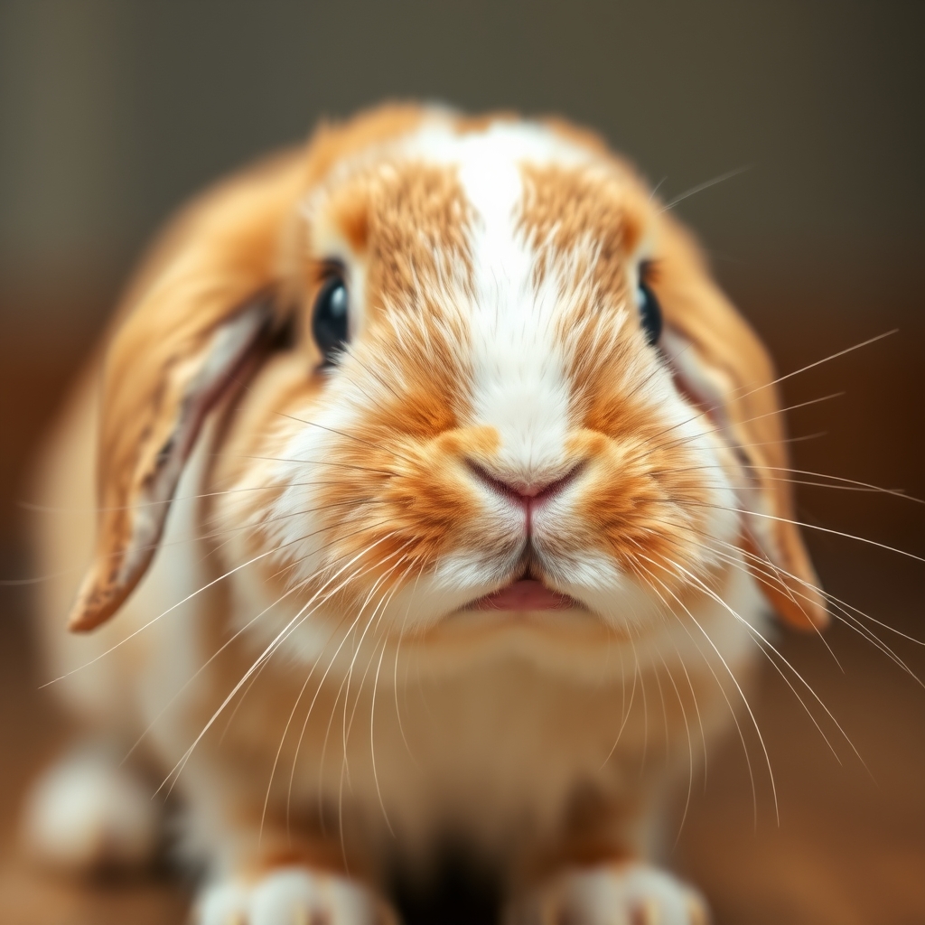 Curious brown rabbit headshot representing cute rabbit names
