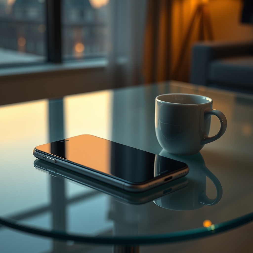 Smartphone on desk showing screen indicators related to emoji meaning for snapchat
